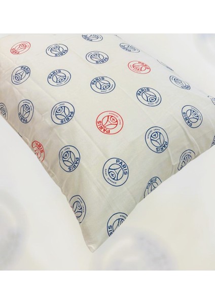 Outlet Paris Saint Germain Logolu Pamuk Kumaş 2 Adet Yastık Kılıfı 50x70 Cm