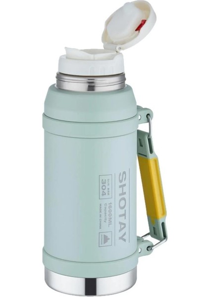 Çelik Termos Camper Large 1600ML Açık Yeşil