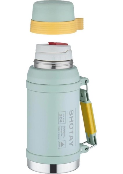 Çelik Termos Camper Large 1600ML Açık Yeşil
