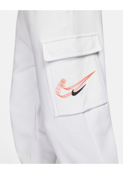 Sportswear Style Essential Utility Kargo Cepli Erkek Eşofman Altı Beyaz fırsatları