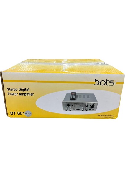 BT-601 2 x 40 Watt Stereo Amfi Usb, Sd Kart 12 Volt Anfi Kumandalı Stereo Amfi