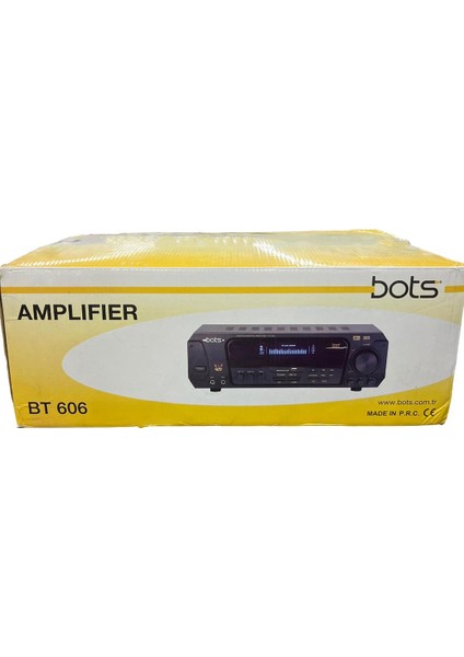 BT-606 2X35 Watt LCD Ekran Kumandalı USB Sd Card Stereo Amfi