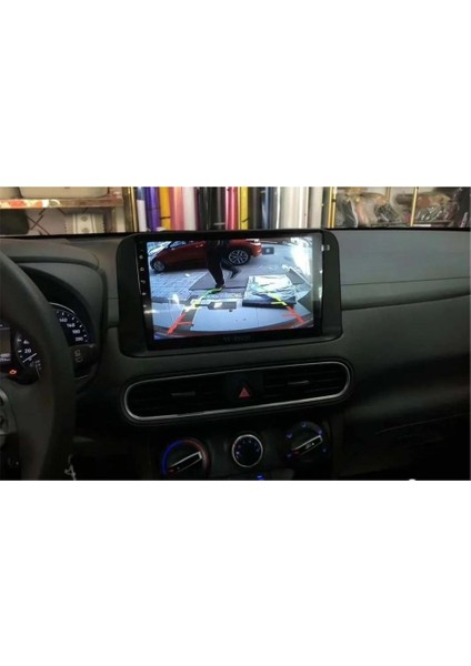 Hyundai Kona 2018-2023 Yıl Android Kablosuz Carplay Navigasyon Multimedya 9 Inch Ekran 4G Ram +64GB Hafıza Çerçeveli ve arka görüş kameralı fırsatları