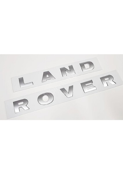 Azertaş Oto Aksesuar Land Rover Kaput Bagaj Uyumlu Yazı Land Rover Yazı Gri Renk Ithal