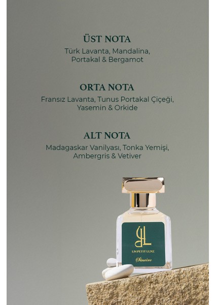 Premium Hediye Kutulu Un Petit Luxe Sincere & Elegante Extrait De Parfum 50 Ml Exclusive Kadın Parfüm Seti (2 li)