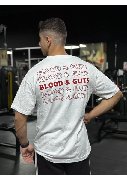 Wavy Threads Blood & Guts Oversize Tişört