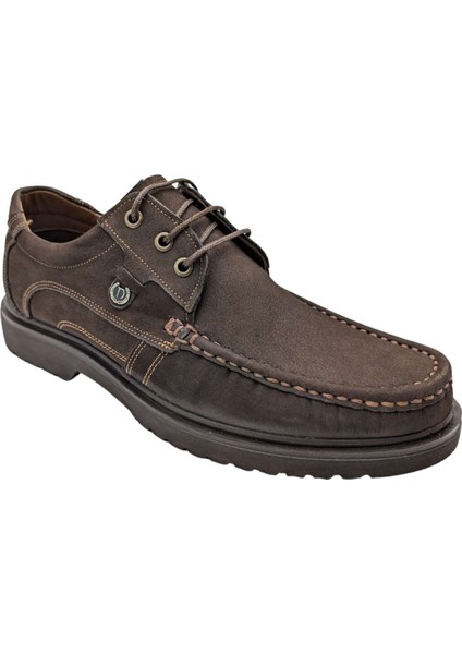 Derimas 2601 Brumel Nubuk Deri Ayakkabı - Derimas 2061 - Kahverengi - Bağlı - 41 indirimleri