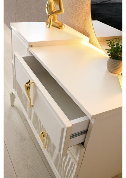 Bükreş Şifonyer-Makyaj Masası-Işıklı Aynalı-Mdf-Aytaşı-Ücretsiz Nakliye fiyatları