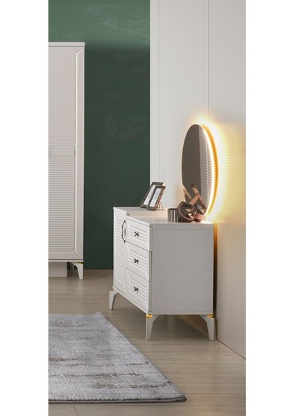 Atina Şifonyer-Makyaj Masası-Işıklı Aynalı-Mdf-Aytaşı-Ücretsiz Nakliye fırsatları