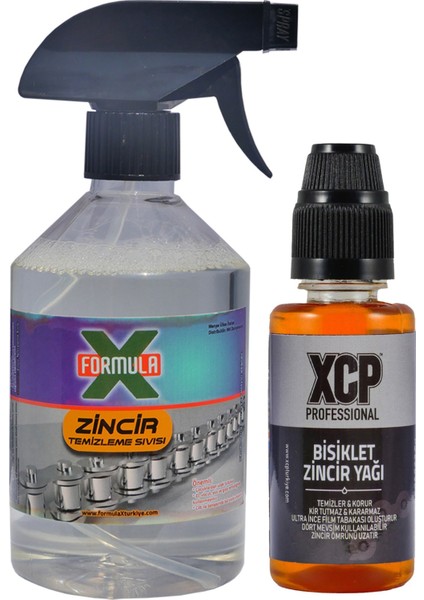Bisiklet Zincir Yağı 100ML + 500ML Zincir Temizleme Sıvısı