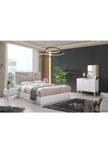 Palermo Şifonyer-Makyaj Masası- Aynalı-Beyaz modelleri