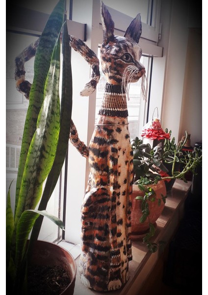 Kedi Biblosu El Yapımı 81 Cm modelleri
