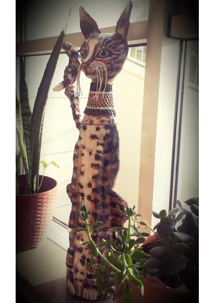 Kedi Biblosu El Yapımı 81 Cm fırsatları