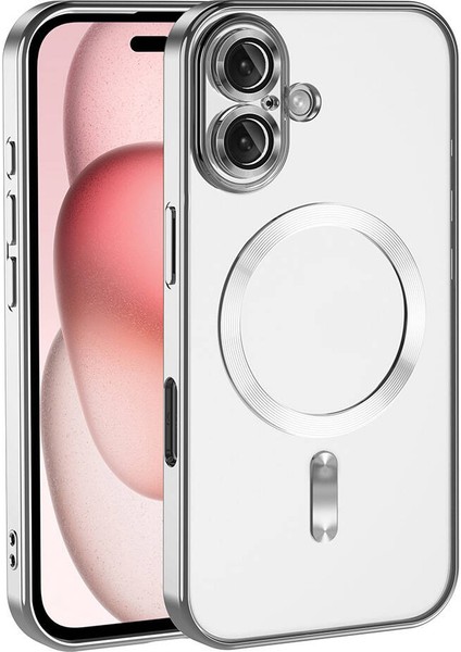 Apple iPhone 16 Kamera Koruyuculu Magsafeli Silikon Kılıf