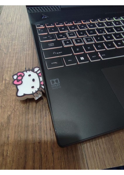 3D Hobi Center Hello Kitty 64 GB USB Bellek Anahtarlık Hello Kitty Flash Disk