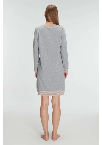 Aria's Closet Pamuklu Uzun Kollu Gecelik fiyatları