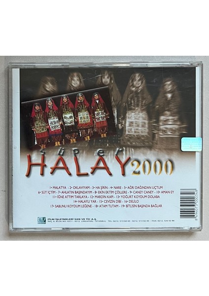 Süper Halay 2000 – 19 Süper Halay Sözlü CD (Orjnal Dönem Baskı CD)