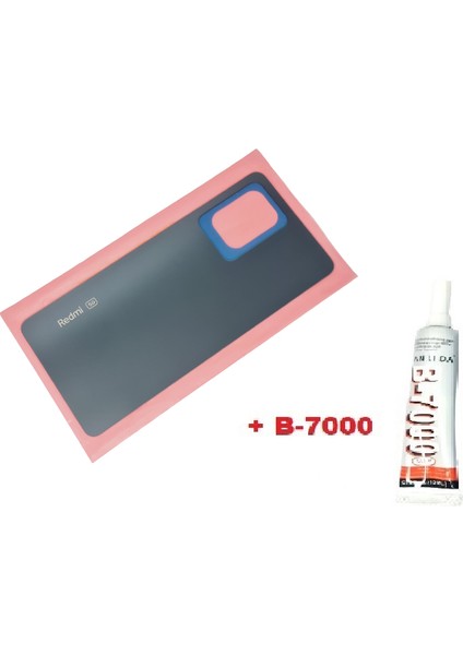 Xiaomi Redmi NOTE 12 PRO 5g Arka Pil Batarya Kapağı (CAM B-7000) SİYAH