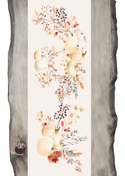 Sonbahar Serisi Balkabakları - Balkabağı Ranır- Runner 45 x 140CM.