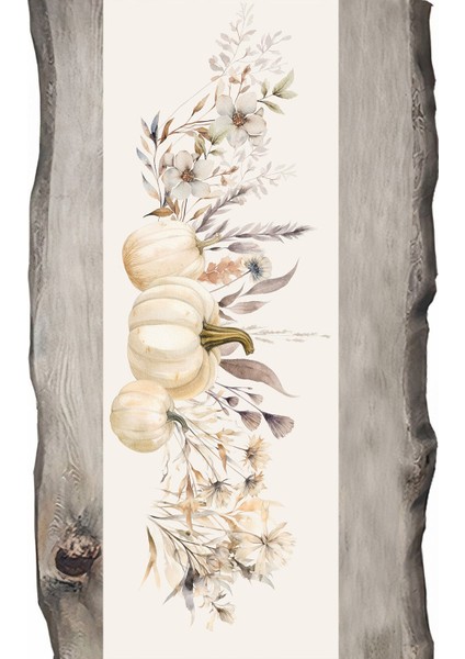 Sonbahar Serisi Balkabakları - Balkabağı Ranır- Runner 45 x 140CM.