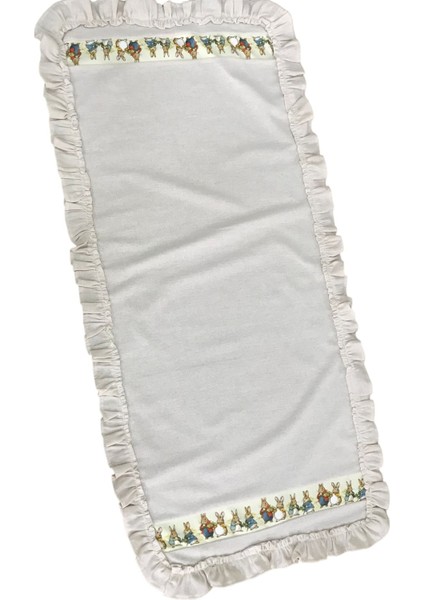 Keten, Bohem, Fırfırlı, Vintage, 4 Adet Yuvarlak Amerikan Servis ve Fırfırlı Runner Tavşan Set fırsatları