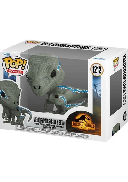 Pop Movies Jurassic World 3 Dominion Velociraptors Blue & Beta