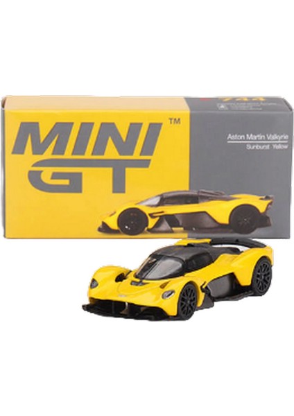 Aston Martin Valkyrie Sunburst Yellow Model Araba