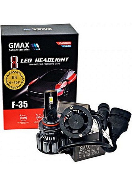 Gmax F35 X8 Philips Led Canbus 9006 Headlight 13