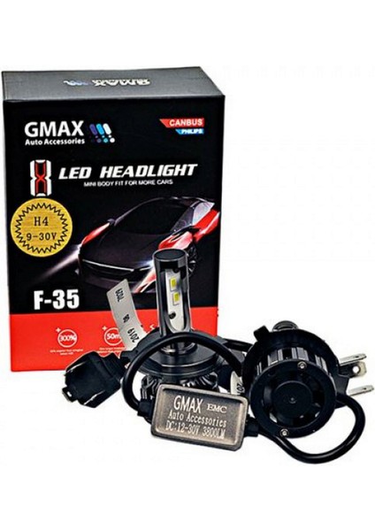 Gmax F35 X8 Philips Led Canbus H4 Headlight 13