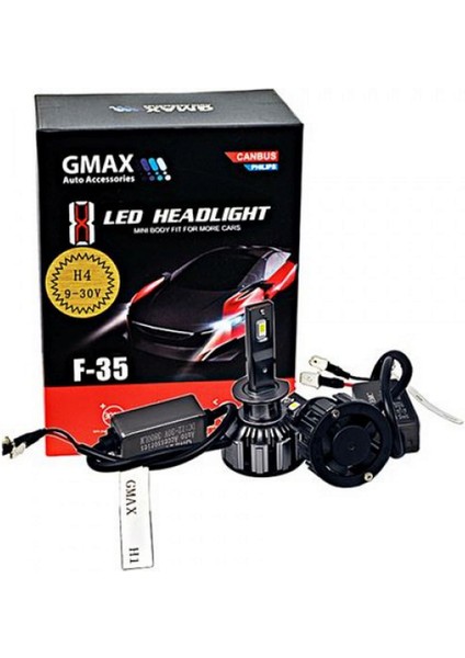 Gmax F35 X8 Philips Led Canbus H3 Headlight 13