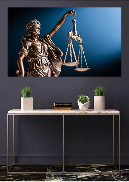 Adalet Terazi ( Hukuk) Hd Baskı Kanvas Tablo Ofis Ev