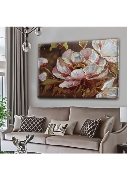 Dekoratif Tablonuz Dekoratif Modern Şık Çiçek Hd Baskı Kanvas Tablo E35
