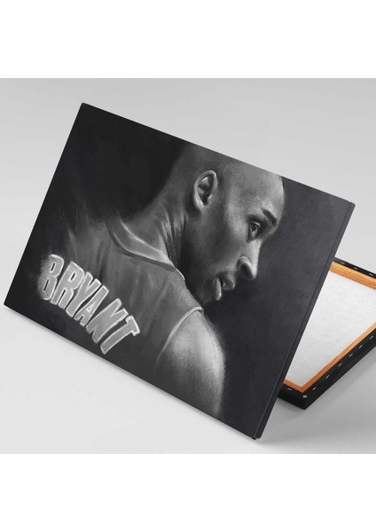 Kobe Bryant Black Mamba Siyah Beyaz Lakers Basketbol Nba Yatay Hd Baskı Kanvas Tablo fiyatları