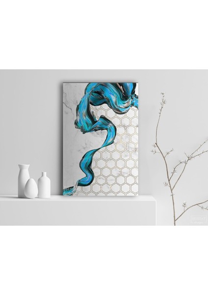 Exclusive Modern Efektli Soyut Dekoratif Hd Baskı Kanvas Tablo