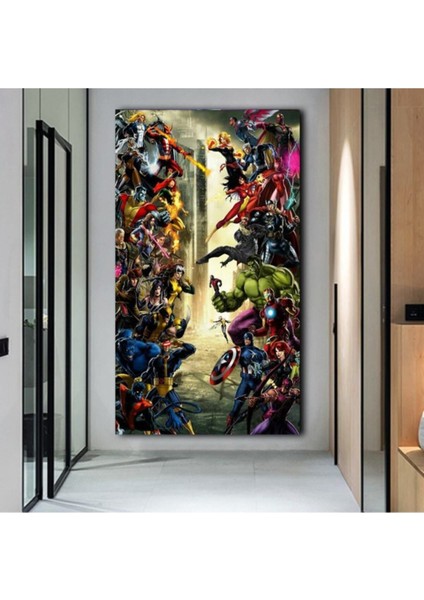 Super Heroes Hd Baskı Kanvas Tablo
