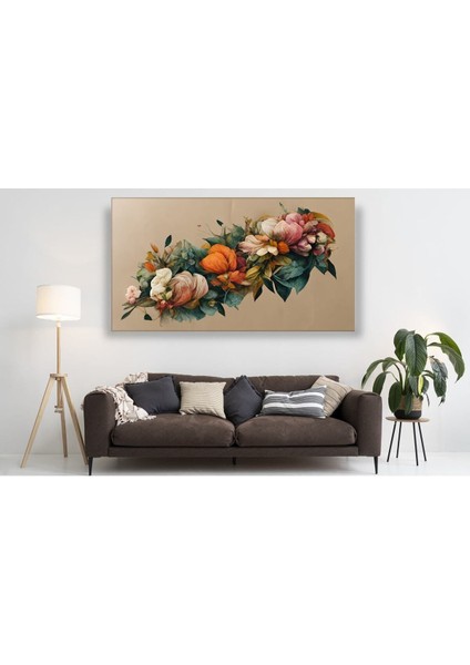 Pastel Soyut Çiçekler Muhteşem Hd Baskı Kanvas Tablo