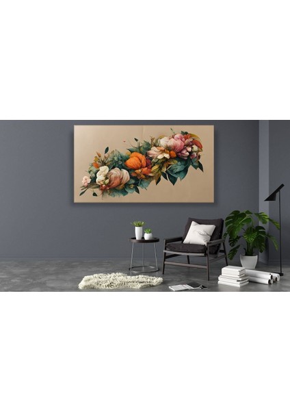 Pastel Soyut Çiçekler Muhteşem Hd Baskı Kanvas Tablo