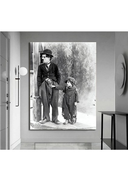 Charlie Chaplin Kanvas Gülen Tablo