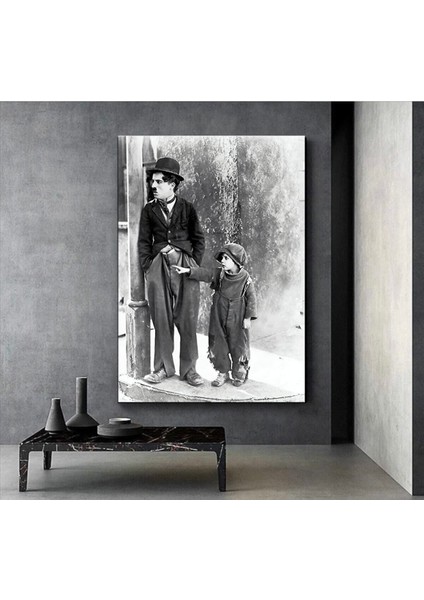 Charlie Chaplin Kanvas Gülen Tablo