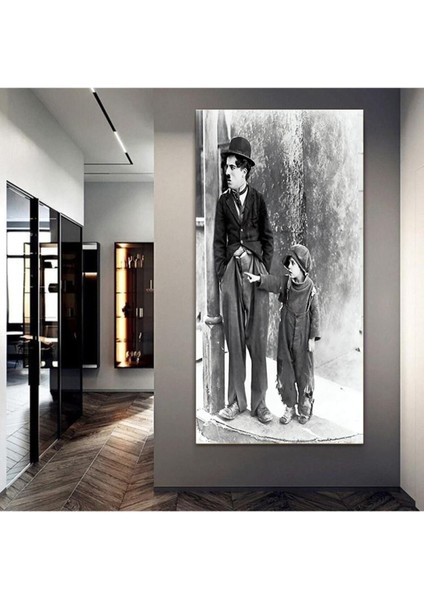 Charlie Chaplin Kanvas Gülen Tablo