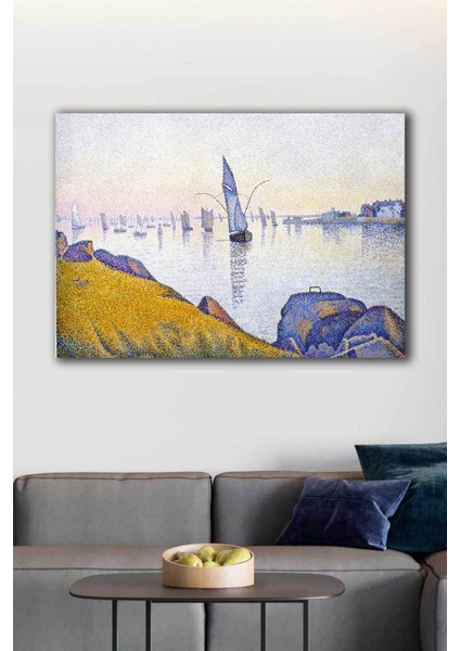 Aks?Am Serinlig?İ - Paul Signac Ünlü Ressamlar Hd Baskı Kanvas Tablo