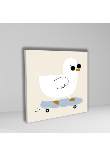 Dekoratif Kare Kanvas Çocuk Odası Gözlüklü Serseri Martı Tablosu fiyatları