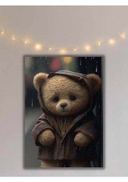Tiny Teddy Bear Dijital Baskı Çocuk Odası Hd Baskı Kanvas Tablo