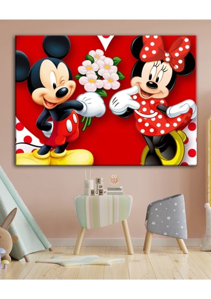 Mickey Mouse Çocuk Odası Tabloları Hediye