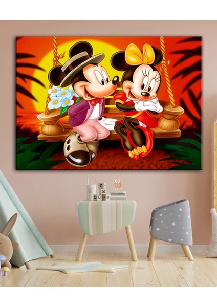 Limitless Design Mickey Mouse Çocuk Odası Tabloları Hediye