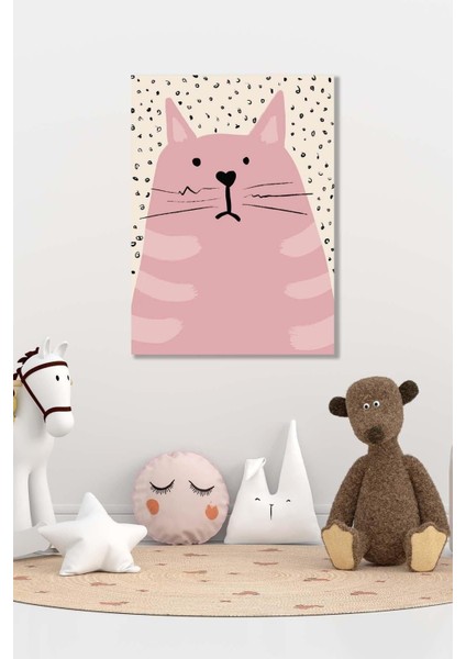Bebek - Çocuk Odası 11 Hd Baskı Kanvas Tablo Sevimli Şaşkınkedi fiyatları