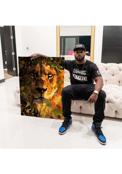 Dekoratif Lion King Hd Baskı Kanvas Tablo modelleri