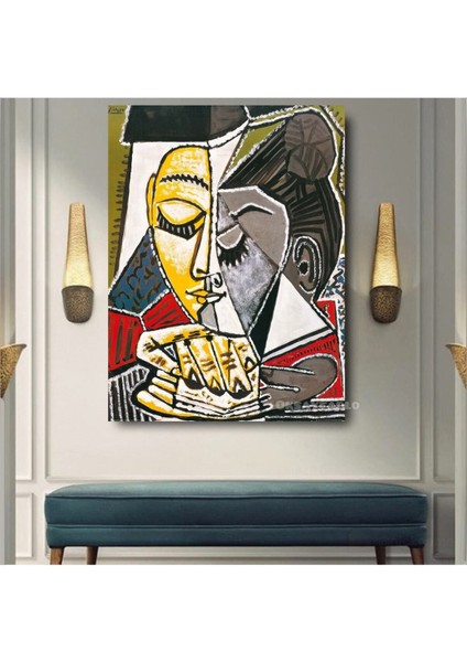 Pablo Picasso Face Of Woman Dekoratif Hd Baskı Kanvas Tablo