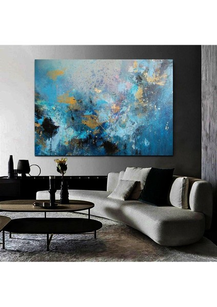 Resimli Tablo Yağlı Boya Görünümlü Soyut Hd Baskı Kanvas Tablo Modelu28