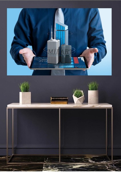 Hd Kalite Emlak - Inşaat - Mimarlık Ofisleri Hd Baskı Kanvas Tablo fiyatları